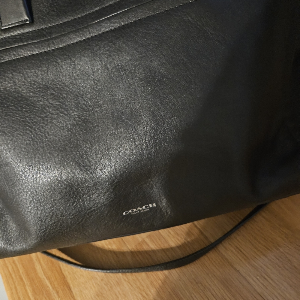 Coach Black Leather Satchel - Picture 9 of 12